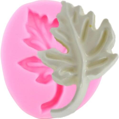 Maple Leaf Silicone Mold Relief Cake Border Fondant Molds Cake Decorating Tools Chocolate Gumpaste Moulds Candy Clay Mould