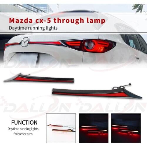 Rear Bumper Tail Light For Kia Mazda CX5 2017 2018 2019 2020 LED Reflector Brake Lamp Warning Turn Signal Driving light