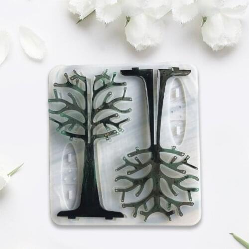 Christmas Tree Earrings Display Shelf Resin Mold Jewelry Holder Silicone Mould
