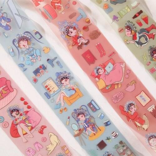 12pcs/LOT goddess daily series stationery sticker Creative decoration DIY shared outfit tape PET sticker