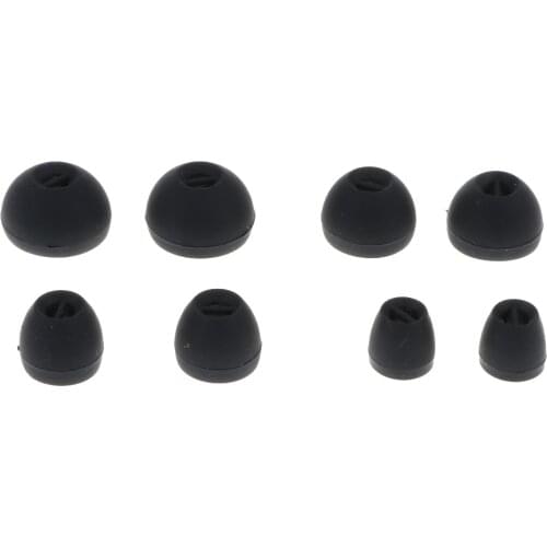4 Pairs Mixed Sizes Ear Tips Eartips, L-1.3cm, M-1.1cm, S-0.9cm, XS-0.7cm