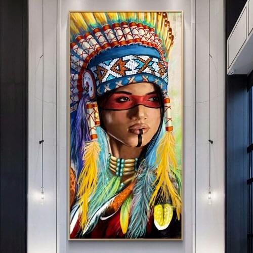 Large size 5d Diy Diamond Painting Portrait of Indian Woman Full,Square,Round Diamond Embroidery Art Diamond Mosaic