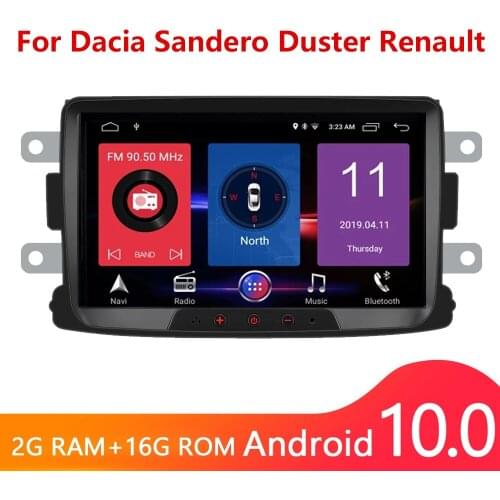 Android 10.0 2din Car Radio 8'' Autoradio Multimedia Player GPS Mirrorlink Stereo Receiver For Renault Duster/Logan/Dokker