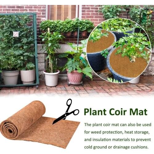 Large Size Natural Coconut Palm Fiber Coco Liner Bulk Roll Flowerpot Mat Basket Liner Pet Reptile Carpet Garden Supplies