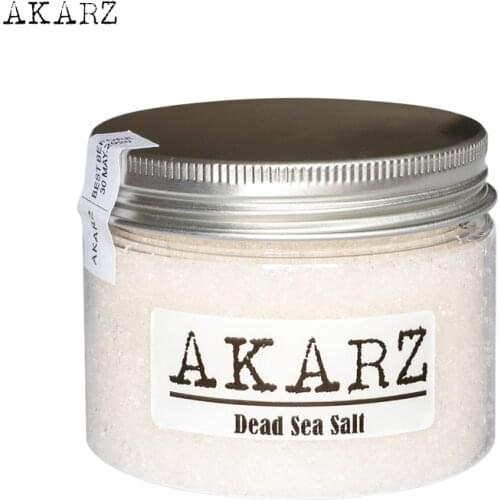AKARZ Brand 100% Pure Mineral Dead Sea Salt Origin Jordan Fine Grain Relieving psoriasis eczema and acne skin body care