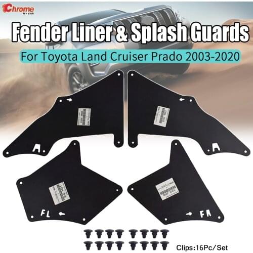 For Toyota Land Cruiser Prado J120 J150 Mudguards Splash Shield Mud Flaps Guards Fender Liners 2003 2004 - 2017 2018 2019 2020