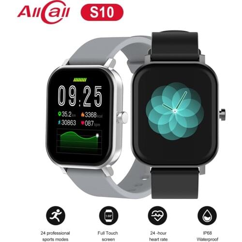 AllCall S10 Smart Band 1.69” Large Screen Bluetooth 5.0 GPS Fitness Tracker Sleep Heart Rate Blood Pressure Monitor Sports Watch