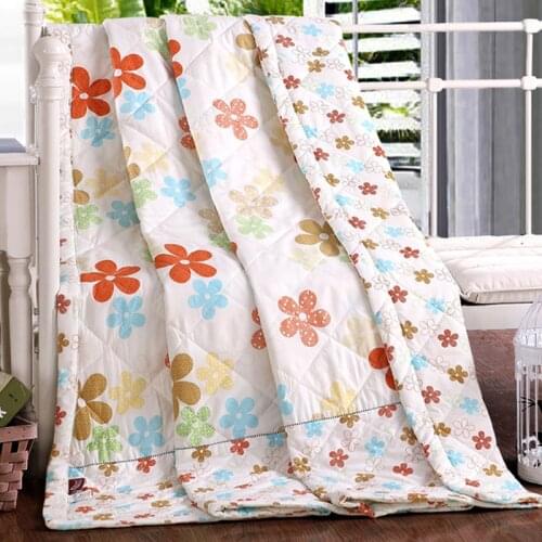 Summer Fashion Free Quilt Gift Quilt Air-conditioning Quilt Cool Quilt Double Washed Sanded Thin Quilt Air Conditioning Blanket