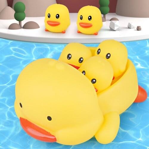 Summer Bathroom Bath Shower Baby Swimming Children Play Water Cute Little Duck Bathing Bathtub Toys Floating Rubber Duck Squeeze