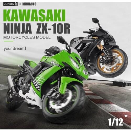 Maisto 1:12 Kawasaki ZX-10R 2010 original authorized simulation alloy motorcycle model toy car Collecting
