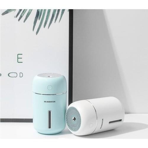 Mini Air Humidifier Small Portable Usb Electric Ultrasonic Humidifiers for Home 280ML Humidificador Cool Mist LED Night Light