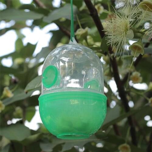 2 Pieces Reusable Plastic Trap Catcher Flies Insect Bug Hanging Honey Pot Trap for Bees Wasps Hornets Yellow Jackets