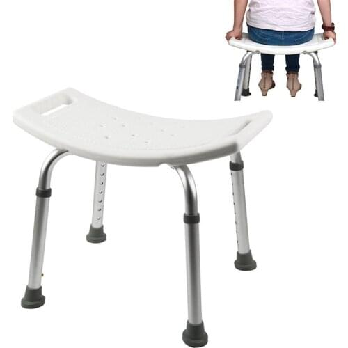 Bathroom Shower Chair Non Slip Bath Chair Height Adjustable Elderly Bath Tub Shower Chair Bench Stool Seat Safe Bathroom Chairs