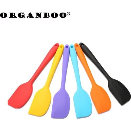 ORGANBOO 1PC Silicone Cake Butter Cream Spatula Oil Bread Scraper Brush Baking & Pastry Tools Kitchen Gadget Random Color