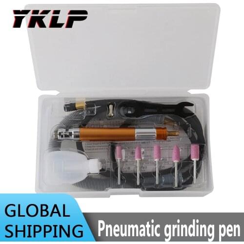 Air Micro Grinder Pencil Type Collets Die Air Grinding Pen Pneumatic Tool Kit for Polishing Carving Grinding Tool 70000RPM