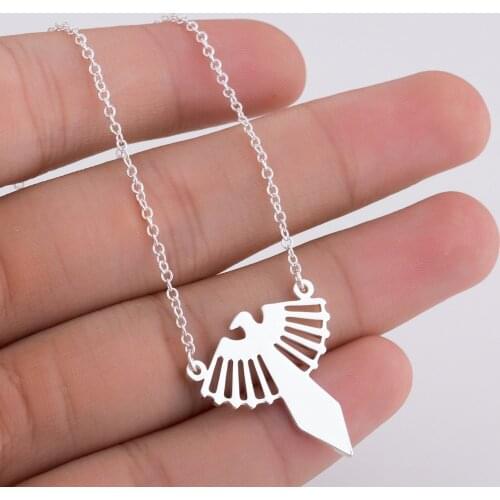 Hfarich Stainless Steel Phoenix Necklaces Pendants Unique Ethnic Reborn Meaning Legendary Bird Jewelry for Men Women