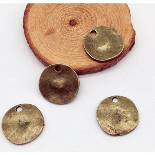 27 pcs Vintage Round pendant charms circle fit DIY Handmade necklace earring bracelet Jewelry Making