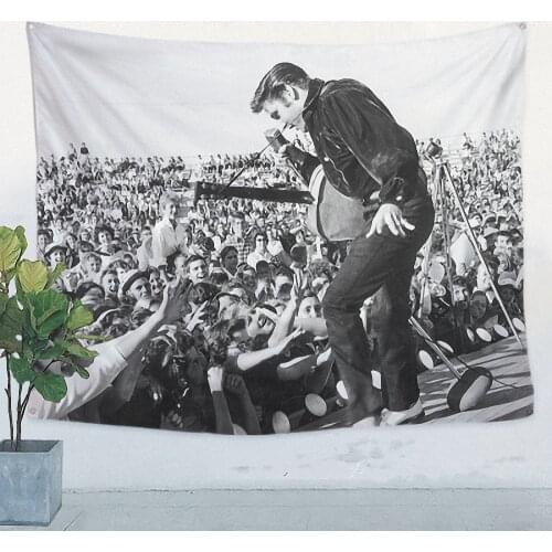 Hip Hop Reggae Rock and Roll Pop Band Posters Flag Banner Popular Music Theme Painting Canvas Printing Art Wall Decoration D1