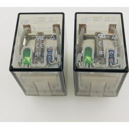 HFG18-024-2Z1D 24VDC 8pin 7A LED relays