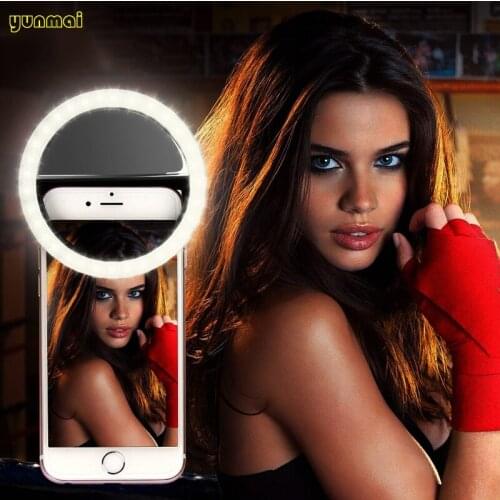 Android iphone Selfie Beauty Light Led Selfie Ring Flash Light Camera Enhancing Photography Luminous Lamp Self-fill light