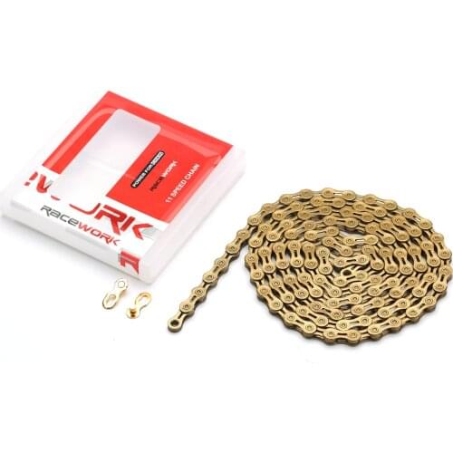 RaceWORK 10S 11S bicycle chain 116L 10/11 speed with original box and magic button Mountain bike chain