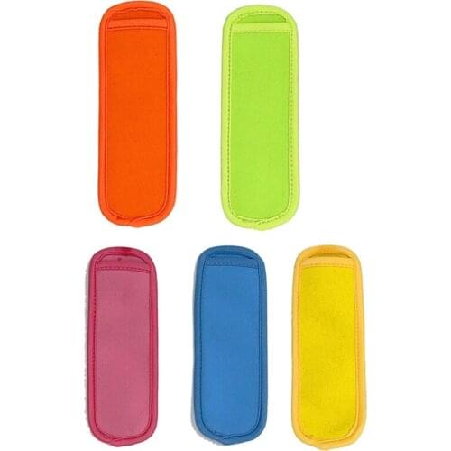 Ice Sleeves Antifreezing Popsicle Holders Bags Insulator Sleeves for Freezer Ice Holder Popsicle Bags for Kids