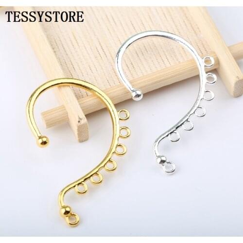 2pcs 36*55mm Copper Alloy Big Size Clasps&Hooks Many Hole Alloy Clasps For Jewelry Making Necklace Earrings Handmade Accessories