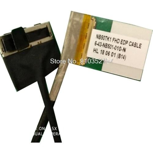 Laptop 30PIN-40PIN EDP LCD Cable For CLEVO NB50TJ1 NB50TK1 6-43-NB501-010-N 6-43-NB501-011-N 6-43-NB501-010-2S