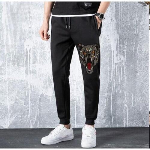 Winter Diamond stone man Sweatpants cotton big size M-4XL top sale 2021