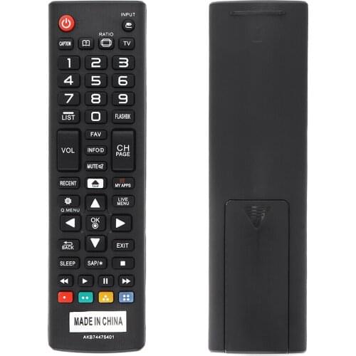 1 Pc Black ABS IR 433MHZ Replacement TV Remote Control with 10 M Long Transmission Distance Fit for LG TV AKB74475401