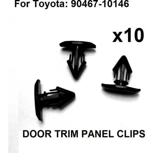 10 PCS For Toyota 90467-10146 Celica Supra Nylon Cowl Panel Rivet Retainer Clips