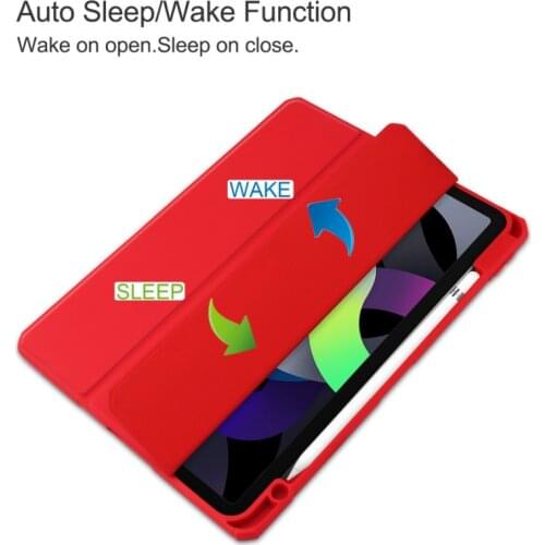 100Pcs/lot Smart Magnetic Tablet Case For iPad Air 4 10.9 2020 Pro 11 inch 2018 Shockproof Silicone Transparent TPU Back Cover