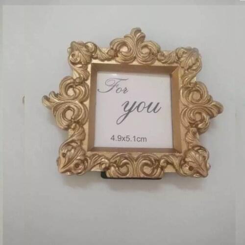 100pcs lot wedding favors party gifts Baroque gold place name card holder photo frame decoration