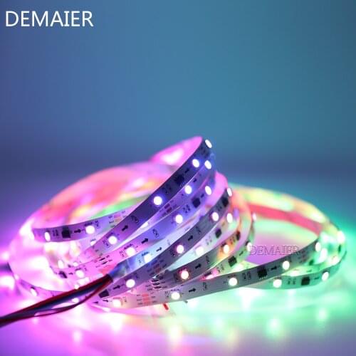 DC12V WS2811 5050 RGB Adressierbaren 30/48/60//m 1903 LED pixel streifen Volle Farben 1 Ic Steuer 3 Leds 1m/2m/3m/4m/5m