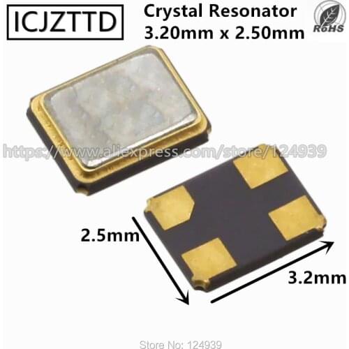 12PF 16PF 20PF 32.000MHZ 32.000M 32MHZ 32M 3.2*2.5mm 3225 4P 3.2mm*2.5mm Crystal NEW Original