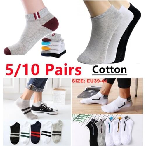 10 Pcs=5 Pairs Mesh Men Invisible Socks Women Breathable Short Ankle Socks Men Breathable High Quality Summer Boat Socks