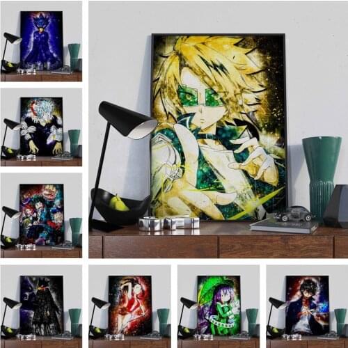 Anime Figure My Hero Academia/Demon Slayer/Tokyo Ghoul Anime Posters Canvas Painting Wall Decor Wall Art Picture Room Home Decor