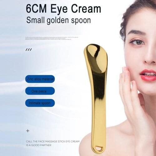Eye Cream Applicator Metal Mini Cosmetic Spatula Curved Scoop Makeup Mask Cream Spoon Eye Cream Stick Face Skin Care Tools