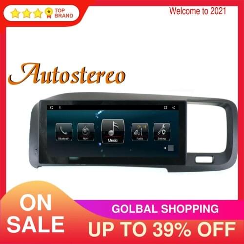 For Volvo S60/V60 2011-2017 Android 10.0 4+64GB Car GPS Navigation Stereo Satnav Head Unit Multimedia Player Radio Tape recorder