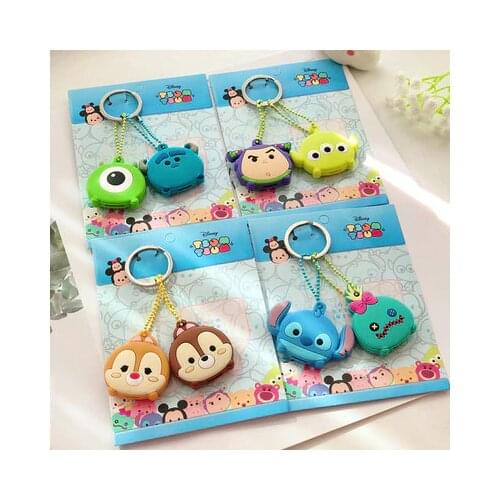 Disney Stitch Toy Story Sulley Chip Dale Fashion Anime Toy Figure Keychain Cartoon Keyholder Birthday Key Cover Unisex Gift New