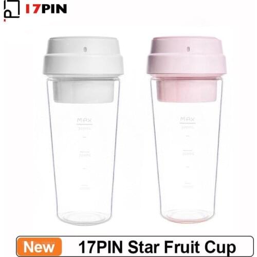 17PIN Star Fruit Cup Small Portable Mixer Food Processor 400ML Magnetic Charging 30 Seconds Of Quick Blender Juicer Mixing Cup