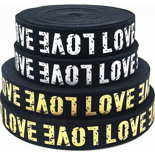 Rubber Bands 3cm 4cm White Love Underwear Elastic Bands 30mm 40mm Clothing Bags Trousers Webbing Straps DIY Sewing Accessories