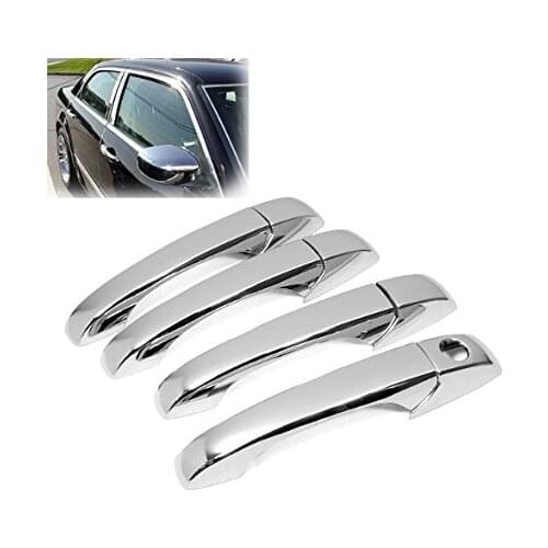 Chromium Styling Side Door Handle Cover Trims For 05-10 Chrysler 300 300C / 05-08 Dodge Magnum 4 Door W/O Passenger Side Keyhole