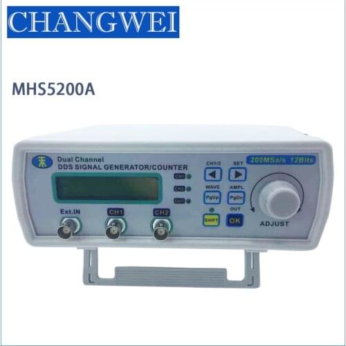JUNTEK MHS5200A25MHz DDS Funzione Generatore di Segnale di Controllo Digitale Dual-channel contatore di Frequenza/metro Arbitrar