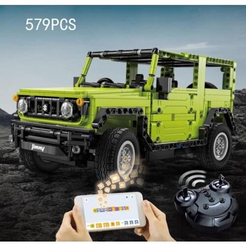 Technical JAPAN ORV suzuki jimny building block 1:12 scale 2.4Ghz radio remote control Vehicle bricks model APP rc car toys