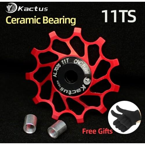 KTPL 11TS Rear Derailleurs Pulley Ceramic Bearing Buicycle11T Deep Tooth Guide Wheel Extra Light about 10g Installation 4/5/6MM