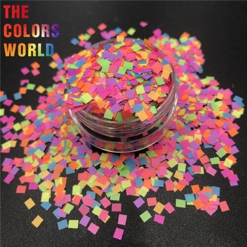 TCT-301 Square Nail Glitter Nail Art Decoration Body Glitter Face Paint Makeup Festival Handwork DIY Accessory Party Supplies