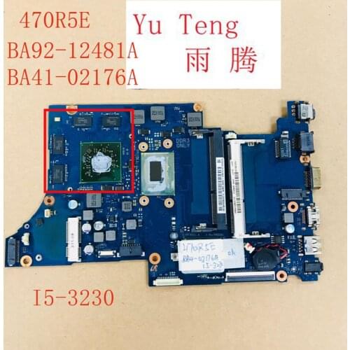 Suitable for Samsung NP470R5E 470R5E laptop motherboard BA92-12481A BA41-02176A i5-3230M CPU HM76 100% tested for fast delivery