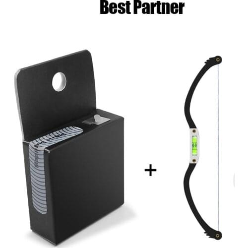 Microblading Permannet Makeup Bow and Arrow Line Ruler Black Measuring Brow String Pre Inked Tattoo PMU for Mapping