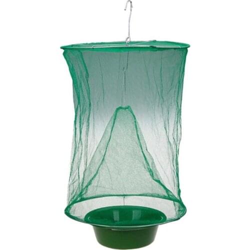 Resuable Fly Catcher Killer Foldable Hanging Fly Insect Trap Bug Cage Net Mosquito Pest Control For Ranch Farm Garden Outdoor